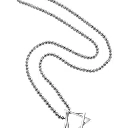 Utkarsh Silver-Plated Geometric Pendants with Chains image 4