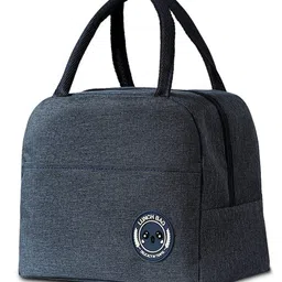 House of Quirk Insulated Lunch Bags Small Work Student Kids to School Thermal Cooler Tote Bag Picnic Organizer Storage Lunch Box Portable and Reusable Nylon - Dark Blue-picture-22