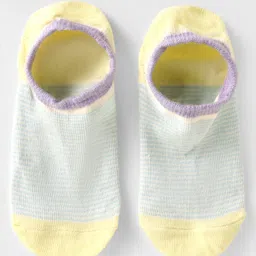 Mustang Knitted No Show Socks with Color Block - Grey & Yellow-picture-20