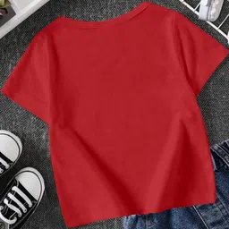 FIONAA TRENDZ Unisex Red Tshirts image 2