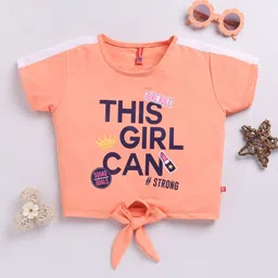 Here&Now X Game Begins Printed Waist Tie-Ups Crop Top-picture-55