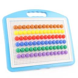 Ratnas Mosaic Art Pegs Board Game - Color May Vary image 2