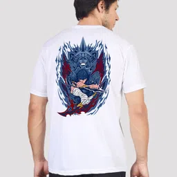 Greylongg Men Graphic Printed Round Neck Cotton T-shirt image 3