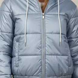 Wineberry Women Fleece Lightweight Puffer Jacket image 2