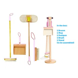 Brainsmith Wooden Spic and Span Set - Pastel Pink image 4