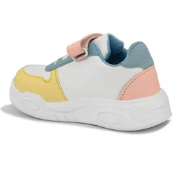 Steprite Colour Blocked Velcro Closer Sneakers - Yellow & White image 5