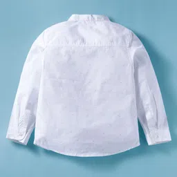 ToffyHouse Cotton Knit Full Sleeves Striped Party Shirt & Trouser Set - Light Red & White image 4