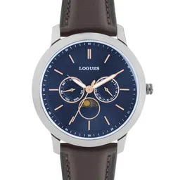 L LOGUES Men Brass Dial & Leather Straps Analogue Watch G 1972 SL-90 image 1