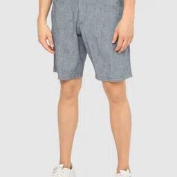 GAP Men Mid-Rise Regular Fit Above Knee Melange Shorts-picture-39