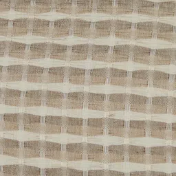 Fabindia Brown & White Checked Cotton Square Cushion Cover image 5
