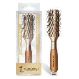 Majestique Golden Fusion Vent Hair Brush for Blow Drying - Styling and Solon for Men and Women image 1