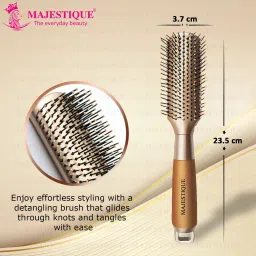Majestique Golden Fusion Vent Hair Brush for Blow Drying - Styling and Solon for Men and Women image 2