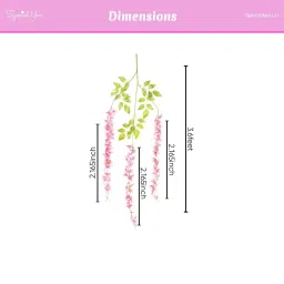 Special You Ganpati Decoration Setup For Home With Net Curtains & Wisteria-12Pcs image 3