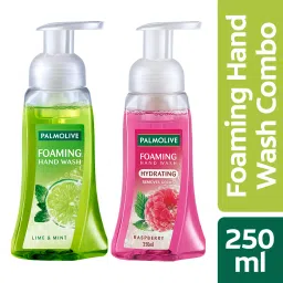 Palmolive Foaming Liquid Hand Wash Combo - Lime & Mint, Raspberry image 1