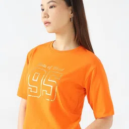 Kraus Jeans Women Printed Slim Fit T-shirt image 5