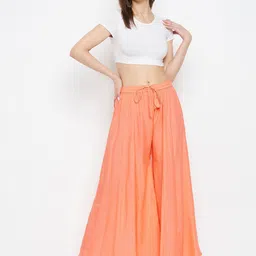 Clora Creation Women Flared Ethnic Palazzos image 4