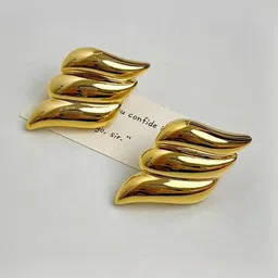 AKISON JEWELS Women Stainless Steel Contemporary Earrings image 3