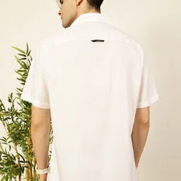 Thomas Scott Men Premium Cuban Collar Solid Oversized Casual Shirt image 4