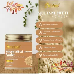 CURSIVE 100% Natural Organic Multani Mitti Powder - 250 g image 2