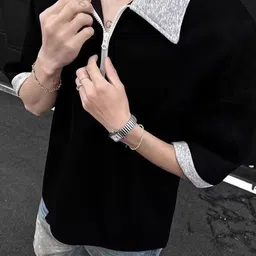 StyleCast x Revolte Men Solid Polo Collar T-shirt image 5