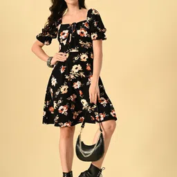 BAESD Floral Print Fit & Flare Dress image 3
