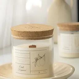 Native Apothecary Cream Oudh and Bergamot Scented Soywax Jar Candle image 3