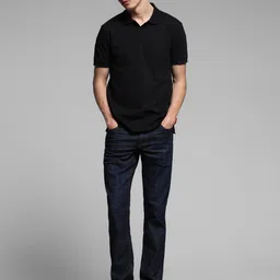 Jack & Jones Men Polo Collar Slim Fit Cotton T-shirt image 2