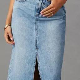 all about you Cotton A-Line Midi Skirt image 3