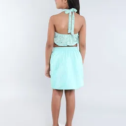 taffykids Girls Embellished Top with Skirt image 5