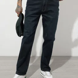 The Roadster Life Co. Men Regular Fit Low Distress Light Fade Stretchable Jeans-picture-27