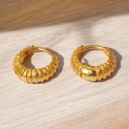 SHREE KRISHNA SHOPPING Gold-Plated Brass Earrings image 1