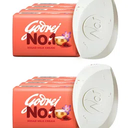 Godrej No.1 Set of 8 Kesar Milk Cream Bathing Soap - 150 g Each-picture-32