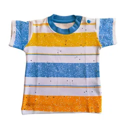 BAESD Boys Striped Pure Cotton T-shirt With Shorts image 5