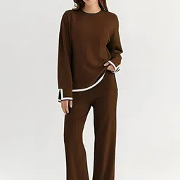 TYSORT Round-Neck Long Sleeves Top With Trousers-picture-32