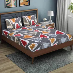 WELLNEST Microfiber Fitted King Bedsheets image 3