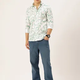 FIFTY TWO Typography Printed Casual Shirt image 5