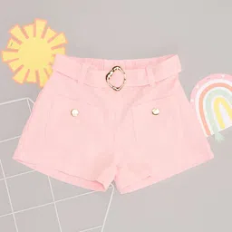 Pantaloons Junior Girls Loose Fit Fashion Shorts-picture-13