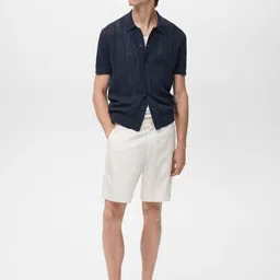 MANGO MAN Open Knit Casual Shirt image 4