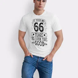 Seekbuylove Men Typography Printed Bio Finish T-shirt image 2