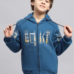 Monte Carlo Boys Printed Hooded Cotton Sweatshirt image 2