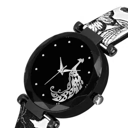 Miss Perfect Women Embellished Dial & Leather Bracelet Style Straps Analogue Watch YP149-picture-26