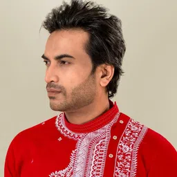FRANSCART Men Thread Work Kurta image 4