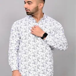 CLOTHRACK Men Polyester Straight Kurtas-picture-26