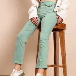 Mast & Harbour Women Bootcut Stretchable Jeans-picture-35