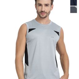 FTX Pack of 3 Colourblocked Round Neck Sleeveless Dri-FIT T-shirts-picture-12
