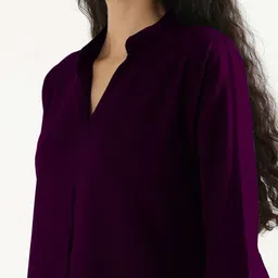 THE FAB FACTORY Mandarin Collar Top image 4