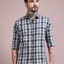 RIGS AND RAGS Men Classic Checked Casual Shirt image 2