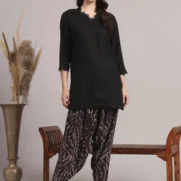 WoowZerz Kurta & Printed Dhoti Pant Set-image-33