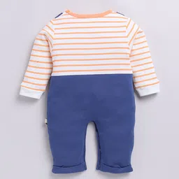 Moms Love Infant Boys Striped Pure Cotton Party Romper image 5