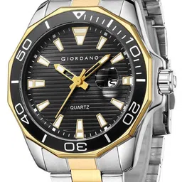 GIORDANO Men Round Dial & Bracelet Style Straps Analogue Watch GZ-50149-44 image 4